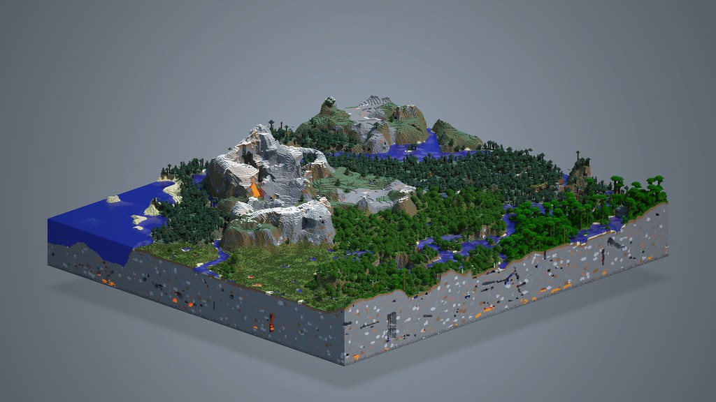 Map of Minecraft Overworld