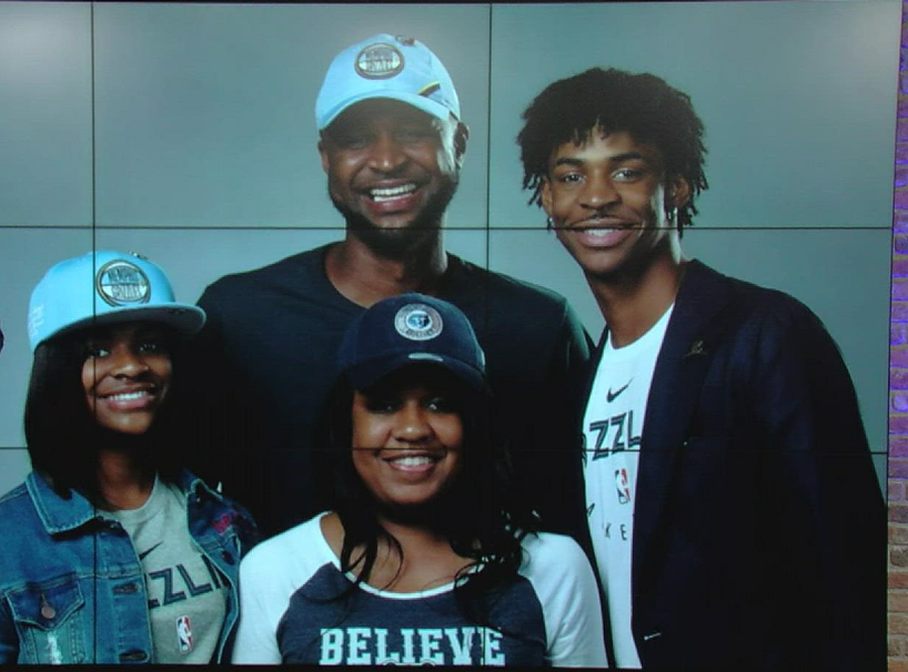 Ja and Family Draft Night